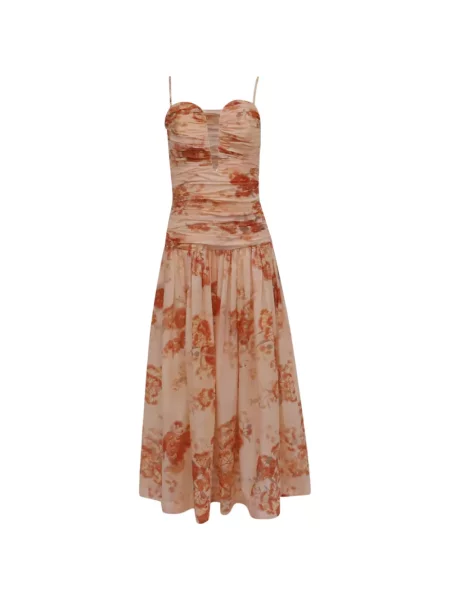 Rochie midi Zimmermann fără bretele