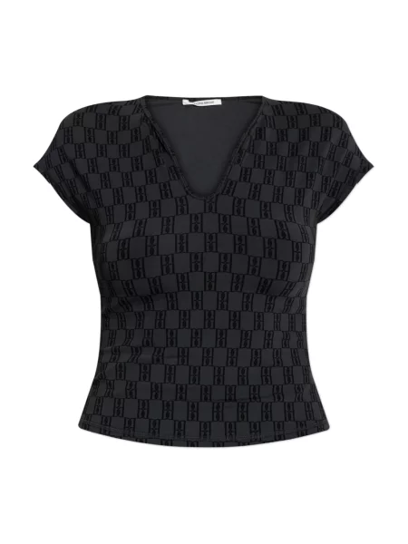 Lniana koszulka By Malene Birger szara