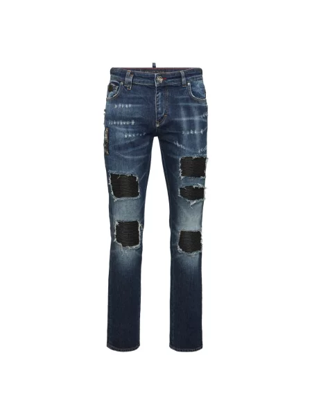 Jeansy Philipp Plein niebieskie