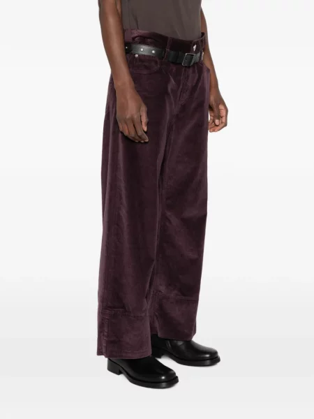 Pantaloni Pinko de catifea cord roșu