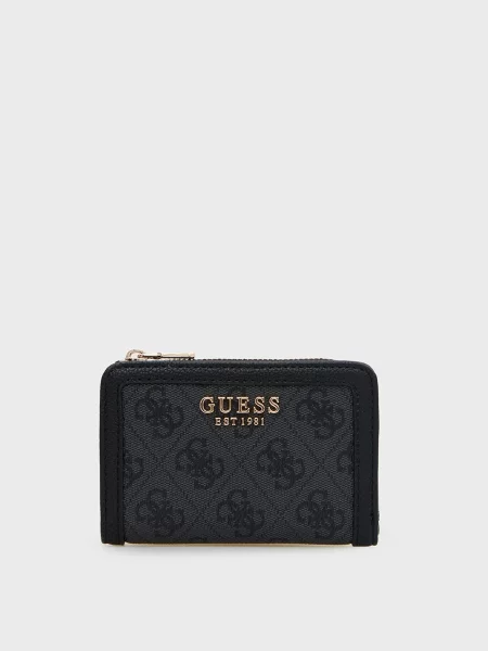 Кошелек Guess с принтом черный
