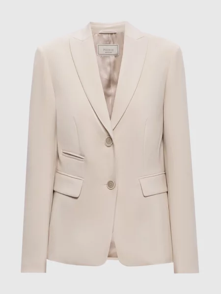 Жакет з патчем Peserico бежевий