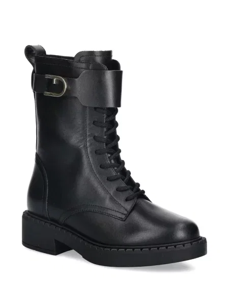 Botine Furla cu șireturi din dantelă negru