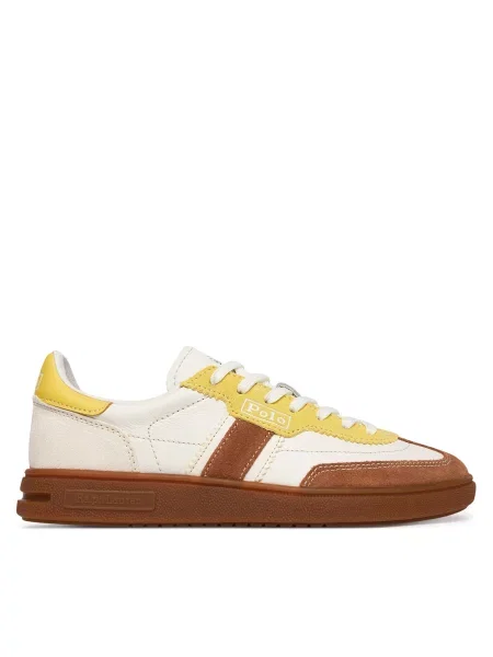 Polo Ralph Lauren Nizke superge BEDFORD rjava / rumena bela