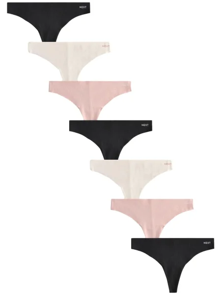 Next Tanga bej / roz negru