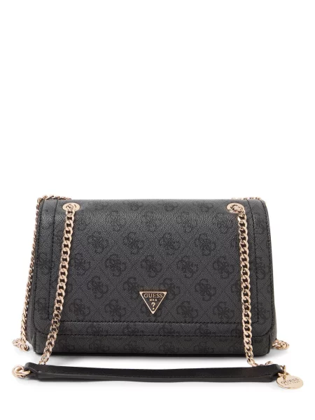 GUESS torba na ramię Noelle Kobiety Sztuczna skóra ONE SIZE szary