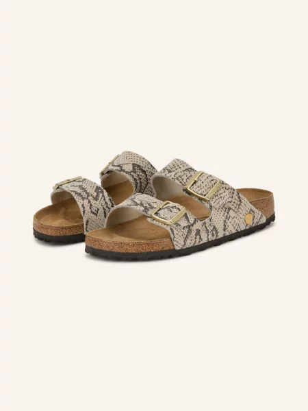 Birkenstock Klapki Arizona grau beżowe
