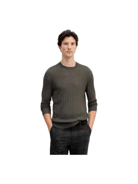 Sweter Armani Exchange wełniany szary