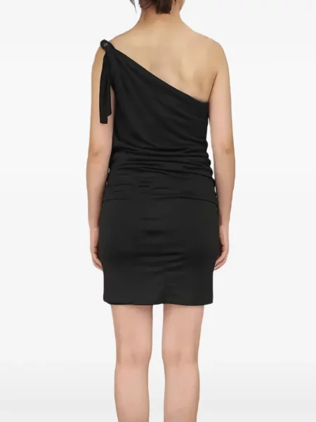 Félvállas mini ruha Dsquared2 fekete
