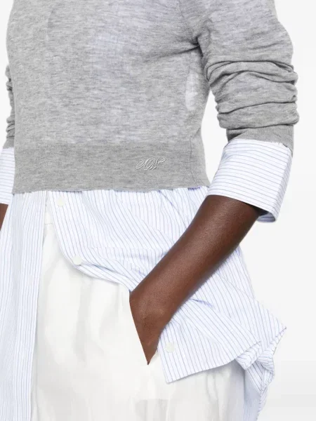 Πουλόβερ Alexander Wang με αυτόγραφο γκρι