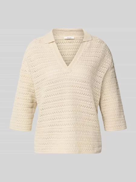 Opus Sweter Garakino Z Rękawami weiss beżowy