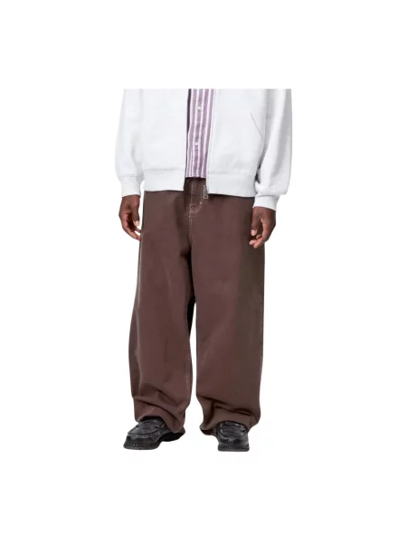 Carhartt WIP Brandon Pant jeansy relaxed fit brązowe