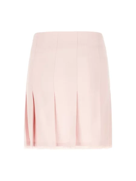 Spódnica Burberry wełniana różowa