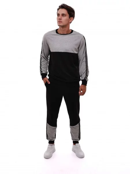 Спортивний костюм LUMO віскоза/поліестер чорний