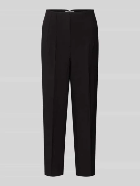 Spodnie materiałowe o kroju regular fit z dodatkiem Only czarne