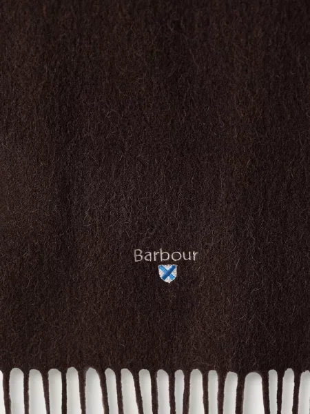 Barbour fular de lână maro