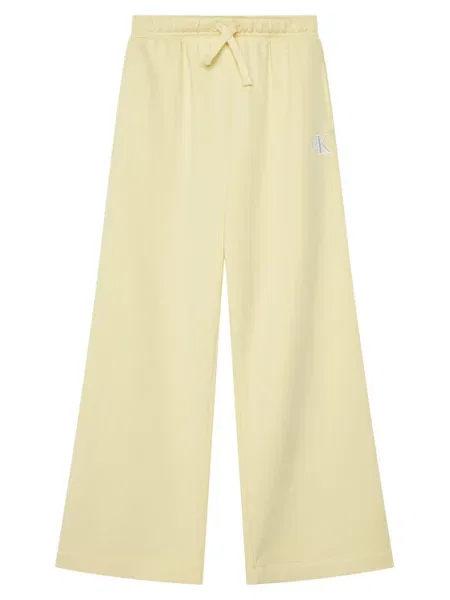 Calvin Klein Jeans Sportinės kelnės Wide Leg geltona