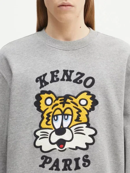 Свитер Kenzo с принтом серый