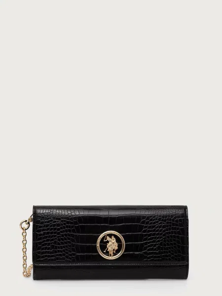 U.S. Polo Assn. geantă crossbody pentru femei cu imitație de piele NEW CEREMONY negru