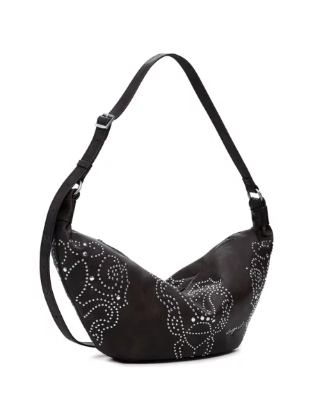 Gėlėta rankinė Desigual su spygliais ruda