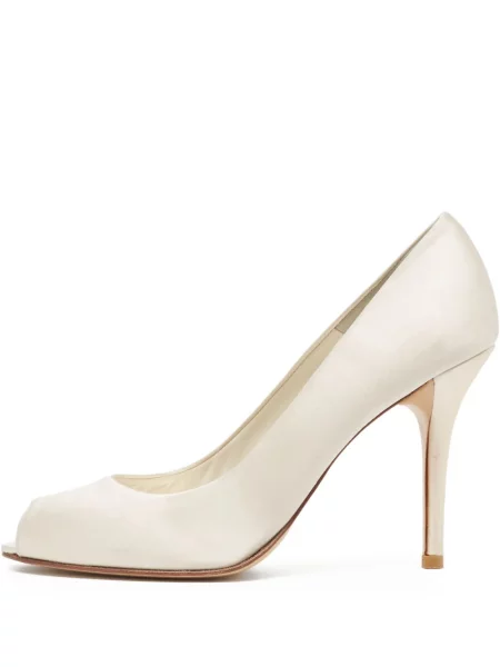 Pantofi cu toc Stuart Weitzman din piele alb