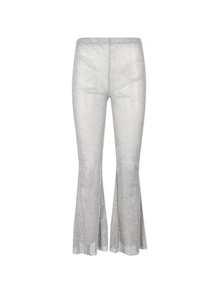 Pantaloni Santa Brands plasă evazate gri