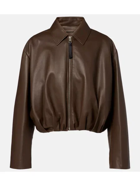 Geanta de piele Loewe drapată verde