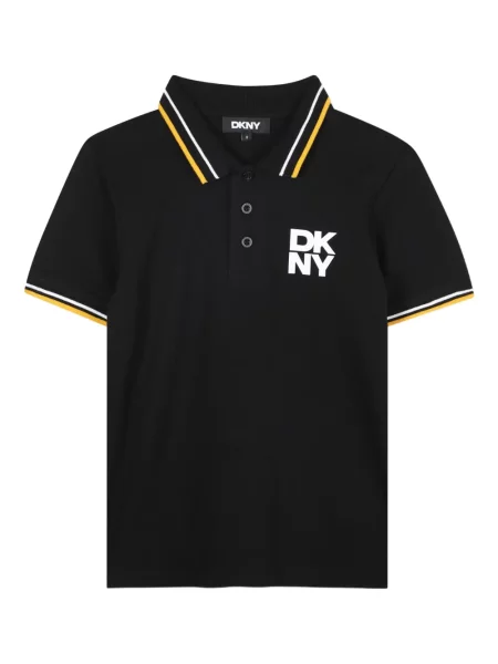 Koszulka polo dziecięca Dkny czarna