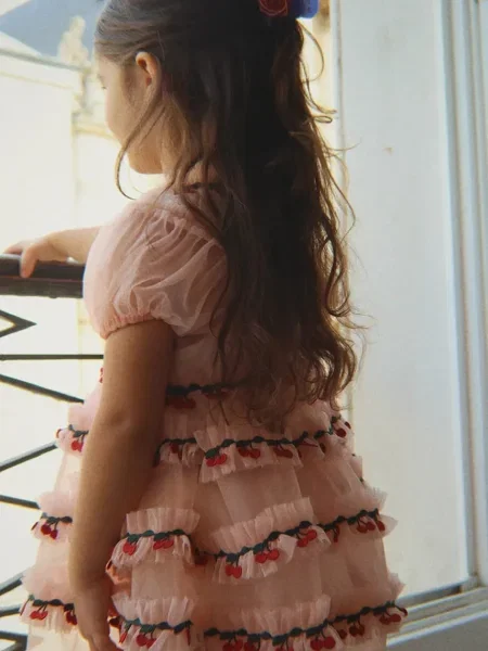 Konges Sløjd рокля babydoll JOELLE DRESS розово