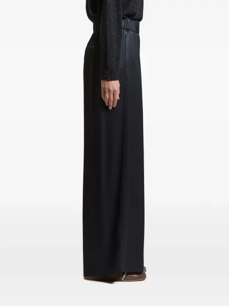 Pantaloni Peserico din satin albastru