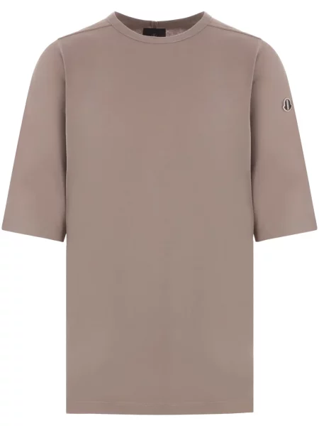 Tricou Moncler + Rick Owens cu autograf maro