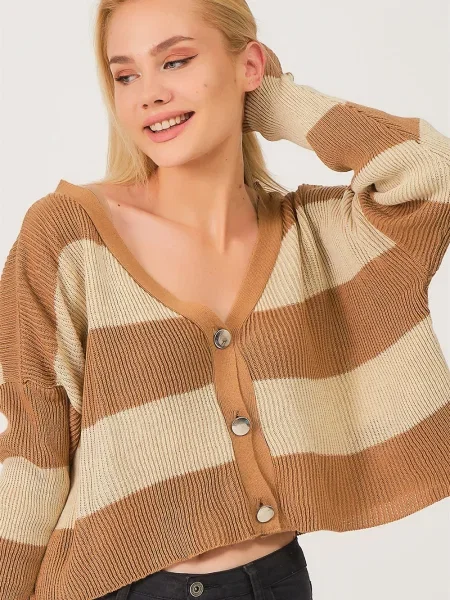 Sweter Dewberry brązowy
