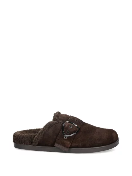 Pantofi loafer Blauer cu cataramă cu bretele maro