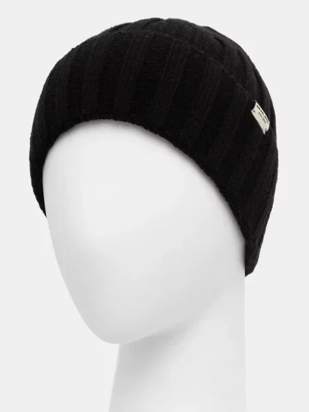 Medicine čiapka beanie pánska s prímesou vlny čierna