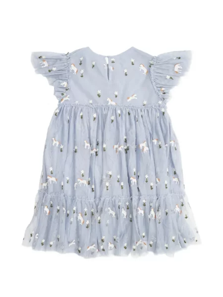 Sukienka mini dziecięca Stella Mccartney niebieska