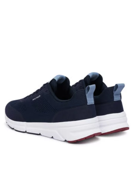 Tommy Hilfiger Sportcipők Light Knitted Hilfiger Runner Sötétkék