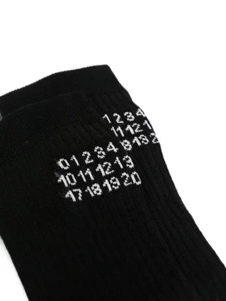 Șosete Mm6 Maison Margiela cu autograf negru