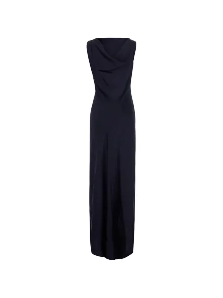 Rochie maxi Antonelli fără mâneci albastru