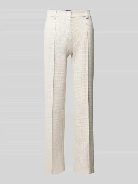 Spodnie materiałowe z wpuszczanymi w stylu francuskim Gardeur beżowe