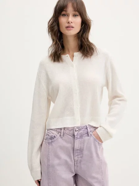 HUGO cardigan din amestec de lână Sfebra bej