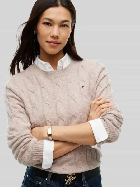 Sweter w kroju regular fit z czystej wełny Tommy Hilfiger