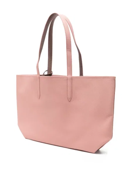 Reversibil geantă shopper Lacoste roz