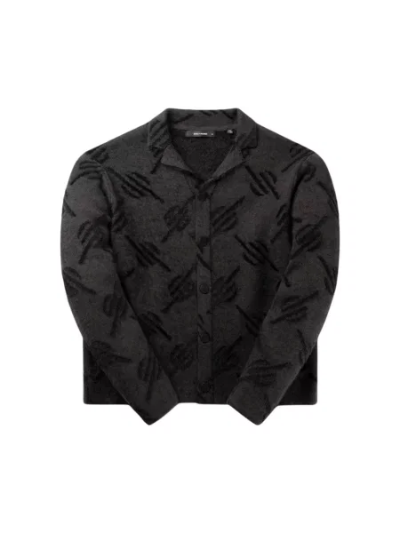 Daily Paper kardigan Kirabo Monogram Knit Cardigan czarny
