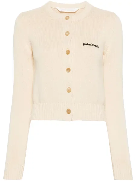 Decupat cardigan Palm Angels cu broderie