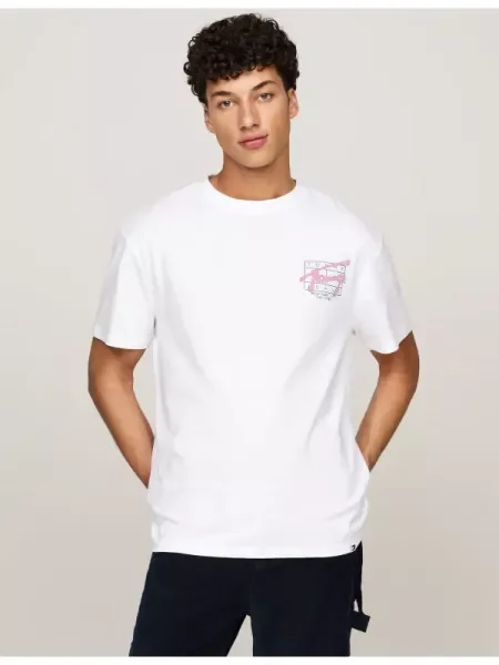 Tommy Jeans Tricou alb