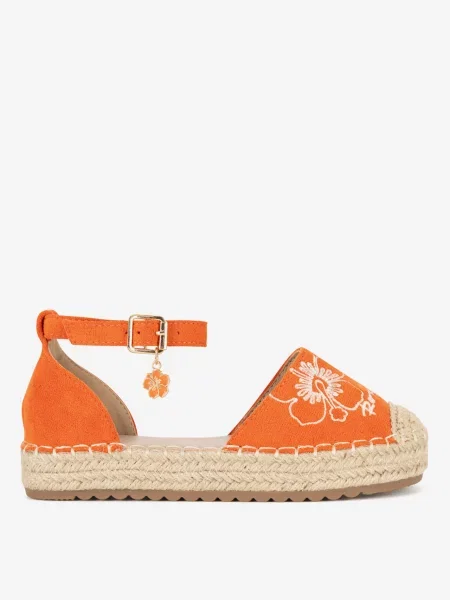 Espadryle pomarańczowe