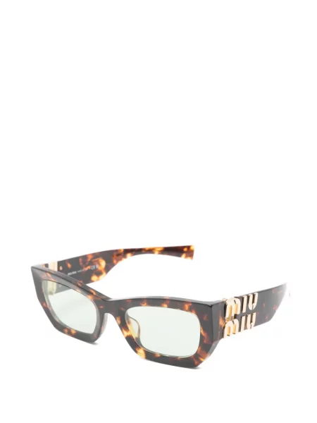 Sunčane naočale Miu Miu Eyewear s autogramom smeđa