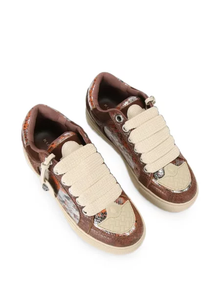 Маратонки Kurt Geiger London с принт кафяво