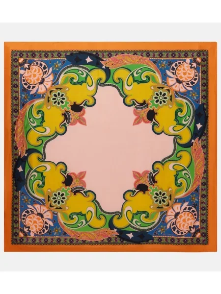 Svilen šal Etro s potiskom