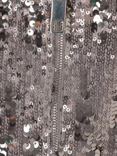 Top Elie Saab cu paiete argintiu